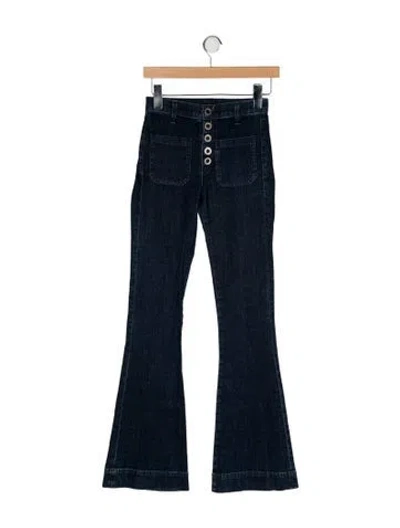 Pre-owned Ramy Brook Mid-rise Flared Jeans In Blue