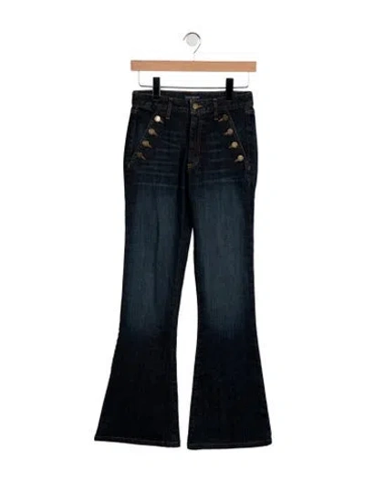 Pre-owned Ramy Brook Mid-rise Flared Jeans In Blue