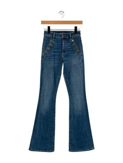 Pre-owned Ramy Brook Mid-rise Flared Jeans W/ Tags In Blue