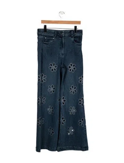 Pre-owned Ramy Brook Mid-rise Flared Jeans W/ Tags In Blue
