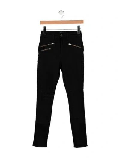 Pre-owned Ramy Brook Mid-rise Skinny Leg Jeans In Black