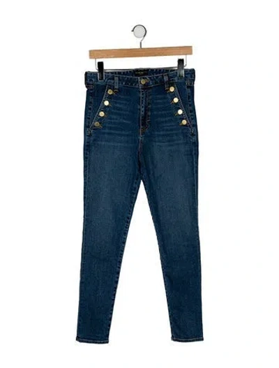 Pre-owned Ramy Brook Mid-rise Skinny Leg Jeans In Blue