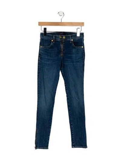 Pre-owned Ramy Brook Mid-rise Skinny Leg Jeans In Blue