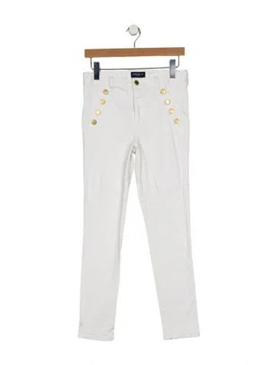Pre-owned Ramy Brook Mid-rise Skinny Leg Jeans In White