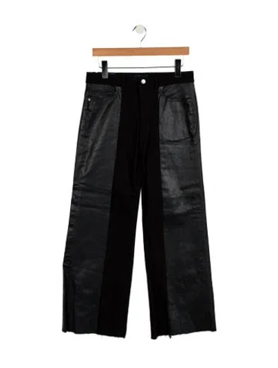 Pre-owned Ramy Brook Mid-rise Straight Leg Jeans In Black