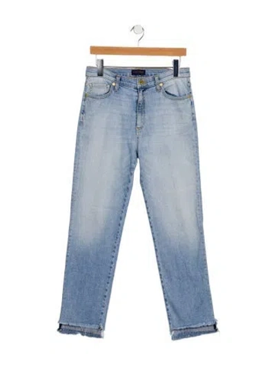 Pre-owned Ramy Brook Mid-rise Straight Leg Jeans In Blue