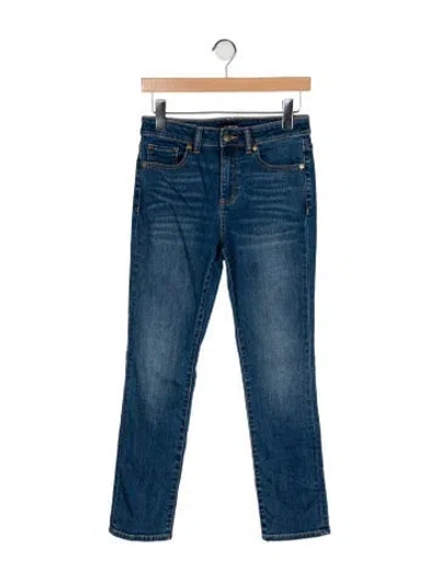 Pre-owned Ramy Brook Mid-rise Straight Leg Jeans In Blue