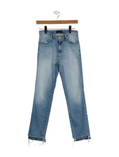 Pre-owned Ramy Brook Mid-rise Straight Leg Jeans In Blue