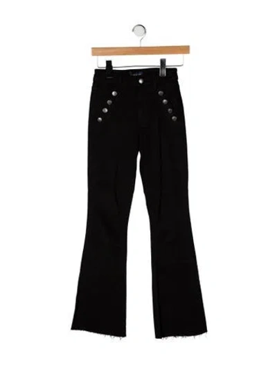 Pre-owned Ramy Brook Mid-rise Wide Leg Jeans In Black