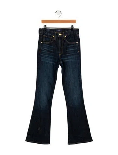 Pre-owned Ramy Brook Mid-rise Wide Leg Jeans In Blue