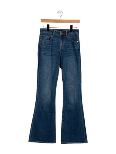 Pre-owned Ramy Brook Mid-rise Wide Leg Jeans In Blue