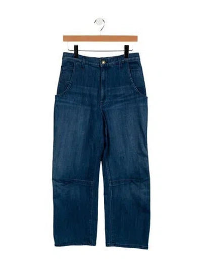 Pre-owned Ramy Brook Mid-rise Wide Leg Jeans In Neutral