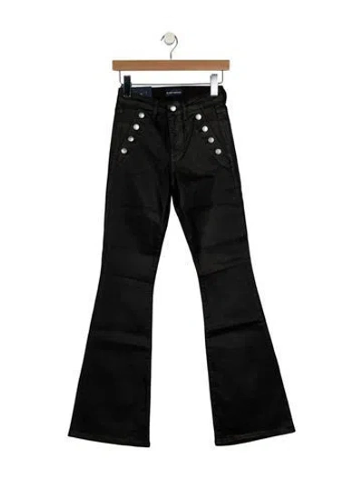Pre-owned Ramy Brook Mid-rise Wide Leg Jeans W/ Tags In Black