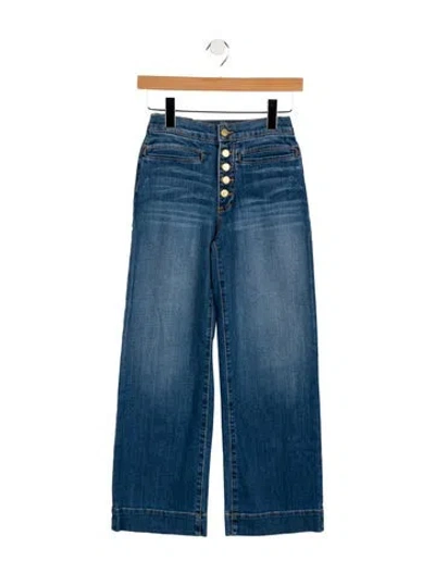 Pre-owned Ramy Brook Mid-rise Wide Leg Jeans W/ Tags In Blue