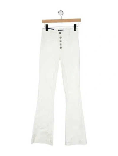 Pre-owned Ramy Brook Mid-rise Wide Leg Jeans W/ Tags In Neutral