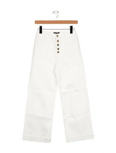 Pre-owned Ramy Brook Mid-rise Wide Leg Jeans W/ Tags In Neutral