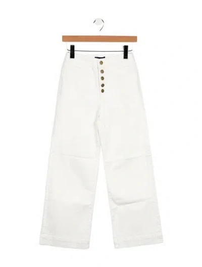 Pre-owned Ramy Brook Mid-rise Wide Leg Jeans W/ Tags In Neutral