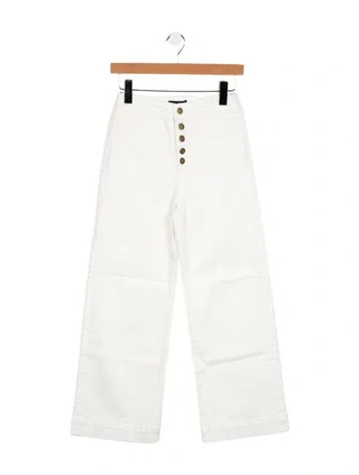 Pre-owned Ramy Brook Mid-rise Wide Leg Jeans W/ Tags In Neutral