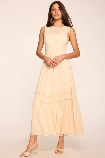 Ramy Brook Mila Smocked Midi Dress In Gray