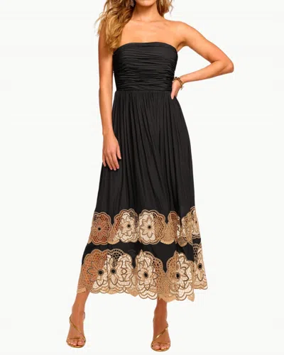 Ramy Brook Milani Embellished Strapless Maxi Dress In Black