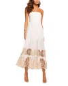 Ramy Brook Milani Embellished Strapless Maxi Dress In White