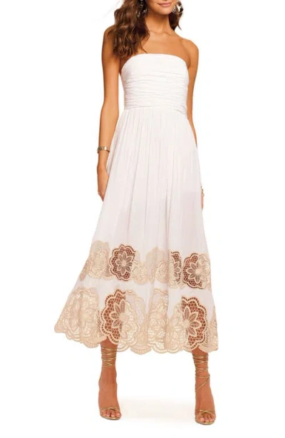 Ramy Brook Milani Embellished Strapless Maxi Dress In White