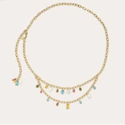 Ramy Brook Millie Belt In Multi In Purple