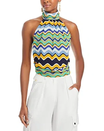 Ramy Brook Mina Tie Back Halter Top In Multicolor