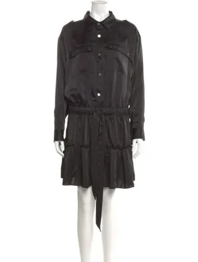 Pre-owned Ramy Brook Mini Dress In Black