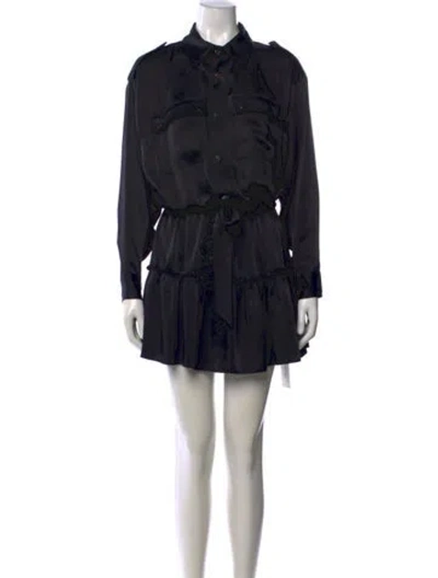 Pre-owned Ramy Brook Mini Dress In Black