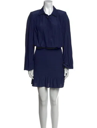Pre-owned Ramy Brook Mini Dress In Blue