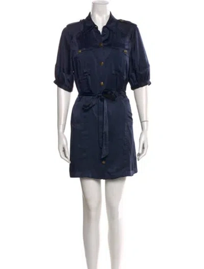 Pre-owned Ramy Brook Mini Dress In Blue