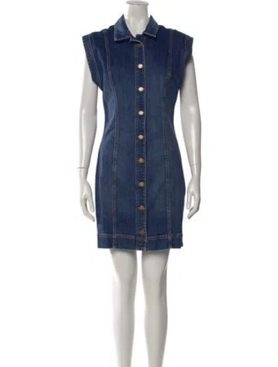 Pre-owned Ramy Brook Mini Dress In Blue
