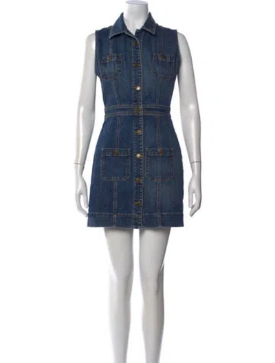 Pre-owned Ramy Brook Mini Dress In Blue