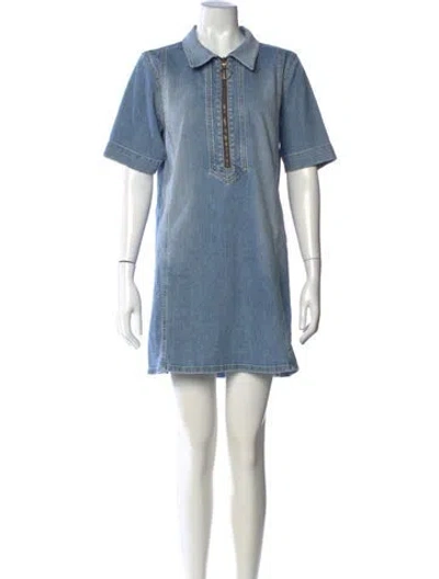 Pre-owned Ramy Brook Mini Dress In Blue