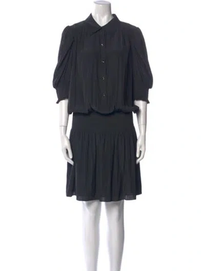 Pre-owned Ramy Brook Mini Dress In Gray