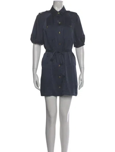Pre-owned Ramy Brook Mini Dress In Gray