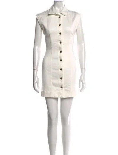 Pre-owned Ramy Brook Mini Dress In Neutrals