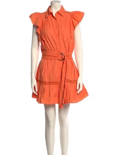Pre-owned Ramy Brook Mini Dress In Orange