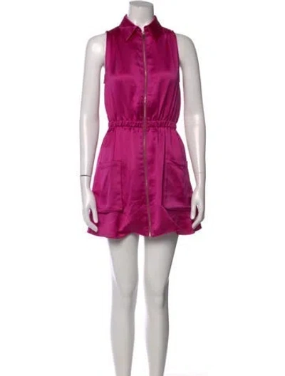 Pre-owned Ramy Brook Mini Dress In Pink