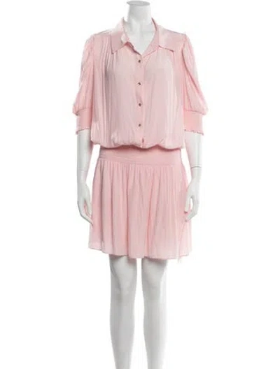 Pre-owned Ramy Brook Mini Dress In Pink