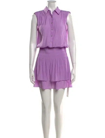 Pre-owned Ramy Brook Mini Dress In Purple