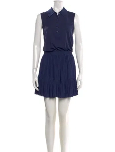 Pre-owned Ramy Brook Mini Dress W/ Tags In Blue