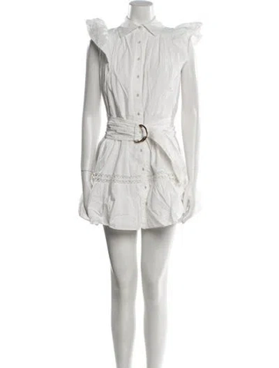 Pre-owned Ramy Brook Mini Dress In White