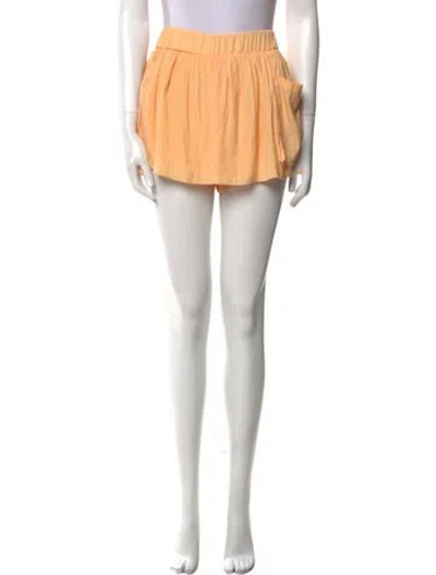 Pre-owned Ramy Brook Mini Shorts In Orange