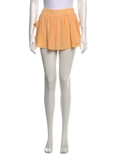 Pre-owned Ramy Brook Mini Shorts In Orange