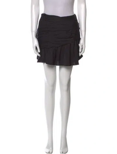 Pre-owned Ramy Brook Mini Skirt In Black