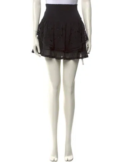 Pre-owned Ramy Brook Mini Skirt In Black