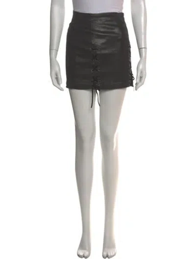 Pre-owned Ramy Brook Mini Skirt In Black