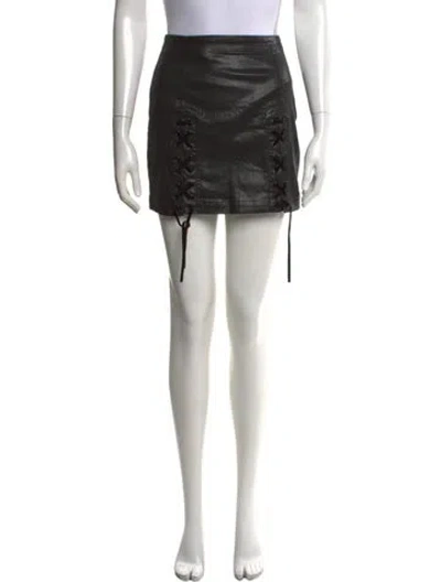 Pre-owned Ramy Brook Mini Skirt In Black